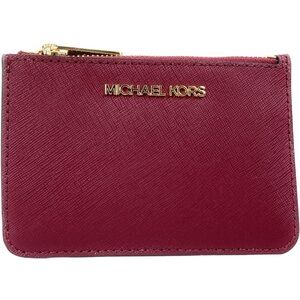 Michael Kors Jet Set Travel Burgundy Card Holder